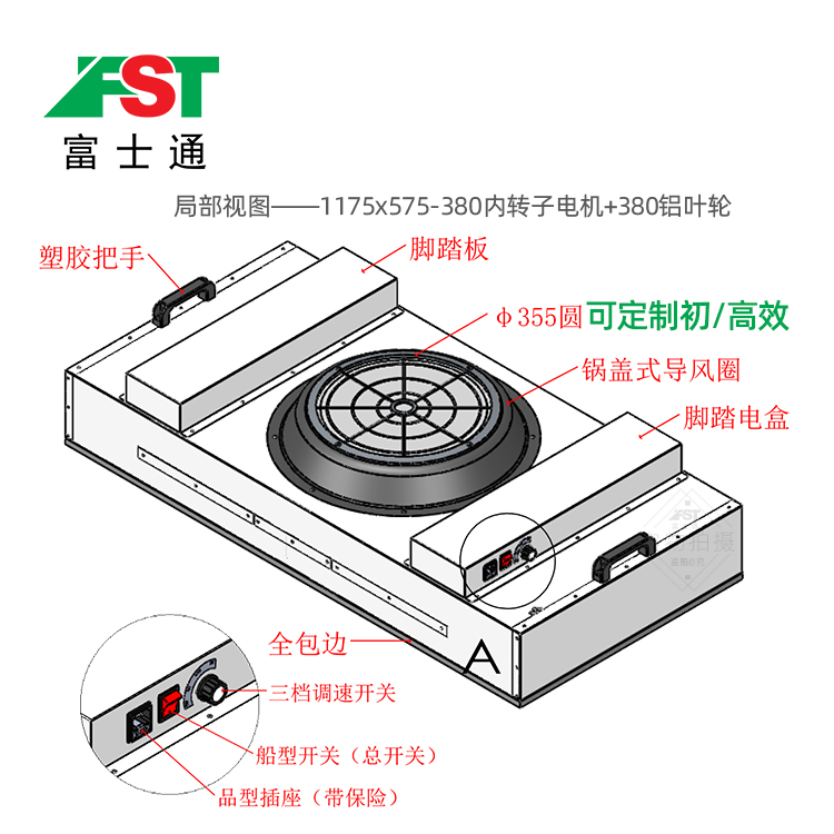ffu風機過濾單元 車間空氣凈化器 工業(yè)鋁葉ffu